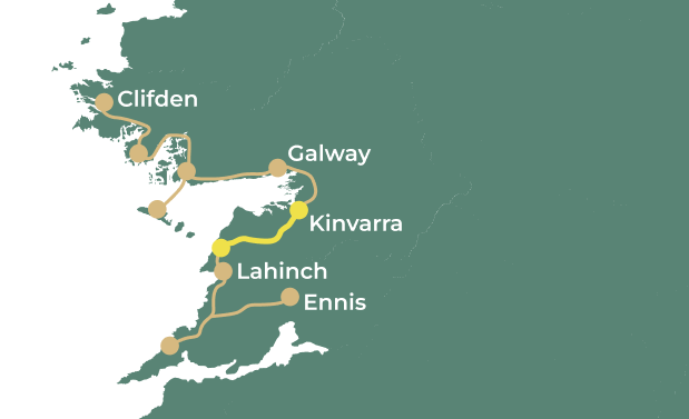 Along the Wild Atlantic Way day 6 map